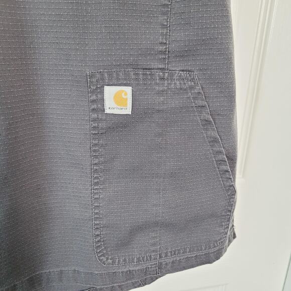 Carhartt Scrub Set Womens Large Top XL Pants Gray Rugged Flex Ripstop C51118 - Picture 3 of 16